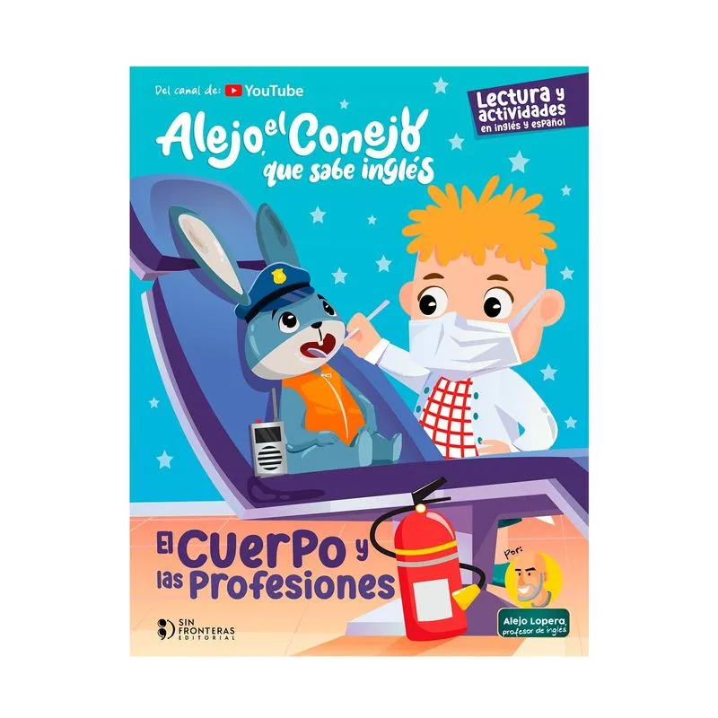Alejo el conejo que sabe inglés: el cuerpo y las profesiones