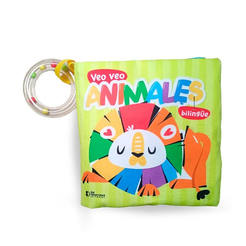 Veo veo animales: bilingüe (libro de tela)