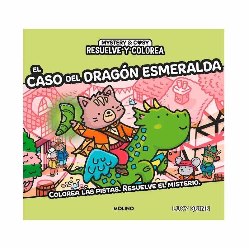 Resuelve y colorea: el caso del dragón esmeralda