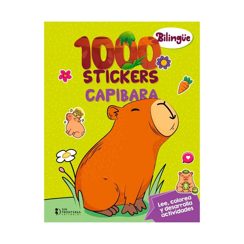 1000 stickers: capibara (Bilingüe)