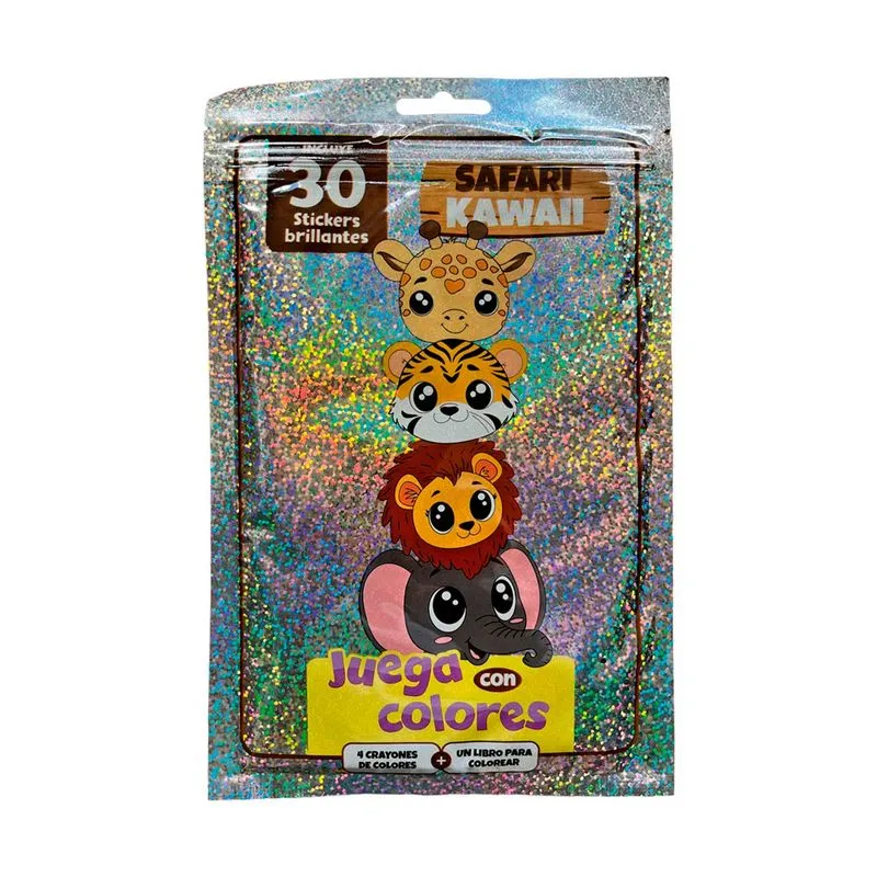 Safari Kawaii juega y colorea