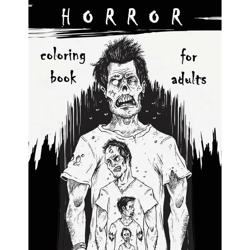 Horror Coloring Book for Adults