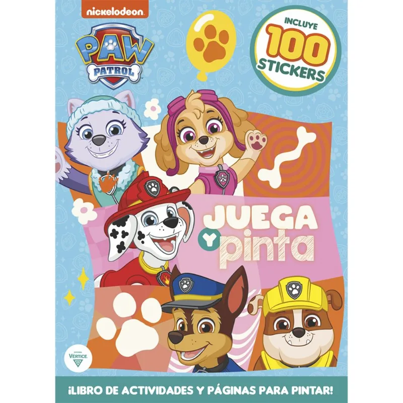 Libro Paw Patrol-Juega Y Pinta
