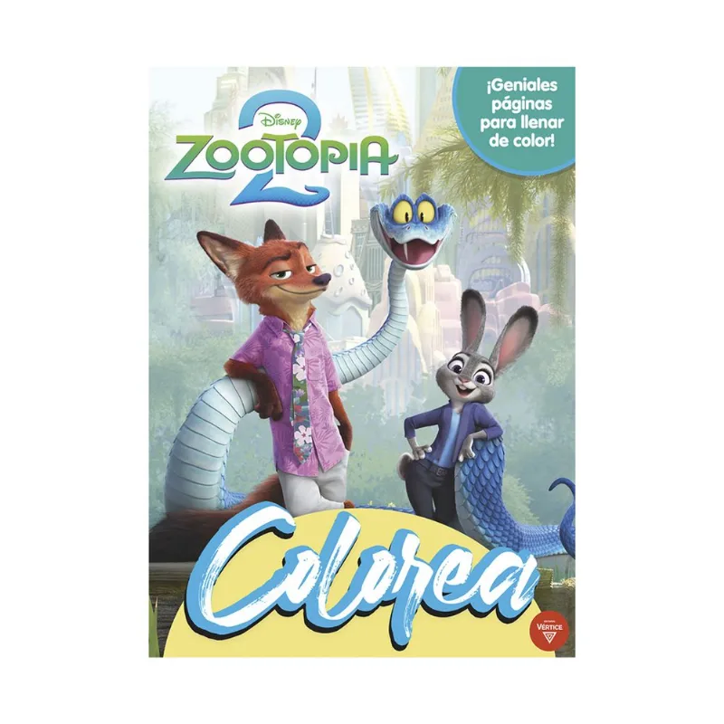 Libro Zootopia 2, Colorea