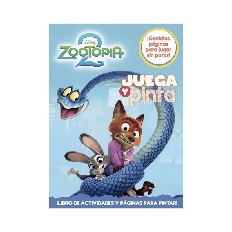 Libro Zootopia 2, Flow Pack Juega Y Colorea