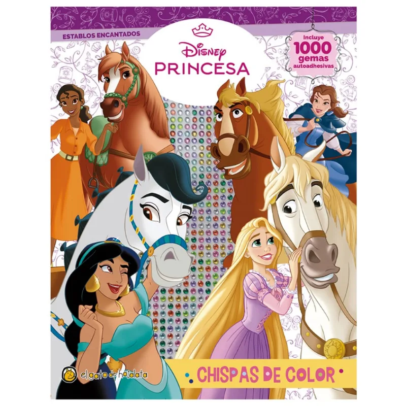 Libro Princesas Establos-Chispas De Color