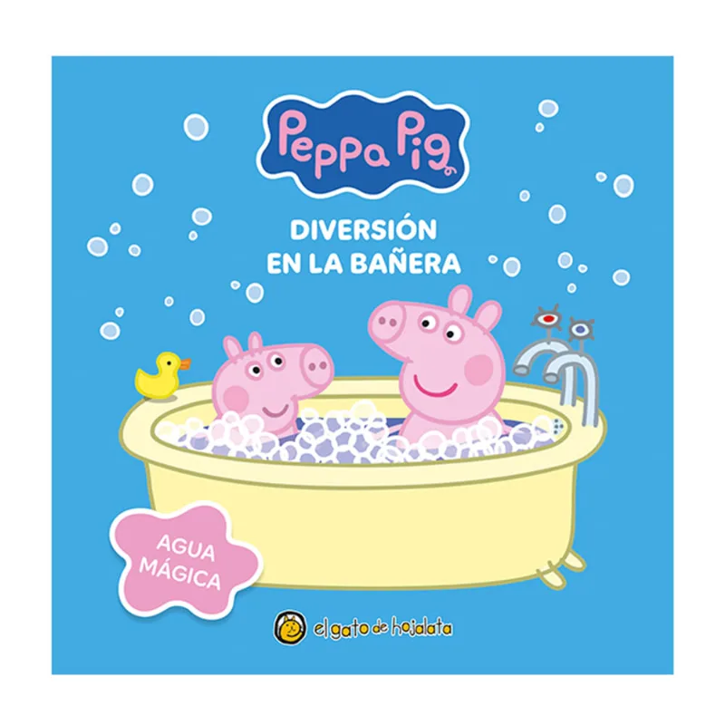 Libro Peppa diversión en la bañera baño y magia