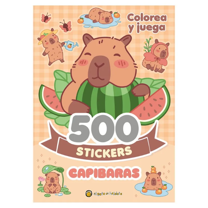 Libro 500 Stickers Capibaras