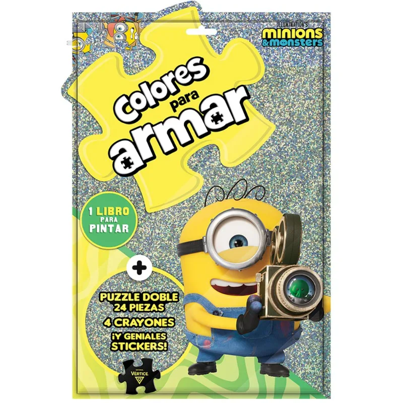 Libro Minions-Colores Para Armar