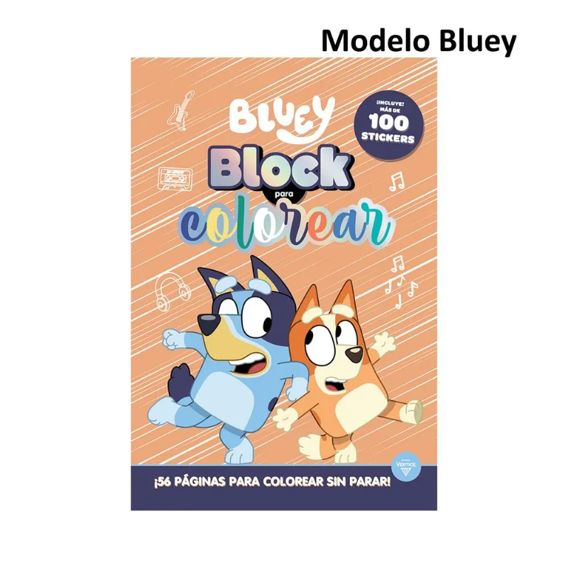 Libro colorea block para colorear 112 pág modelos surtidos