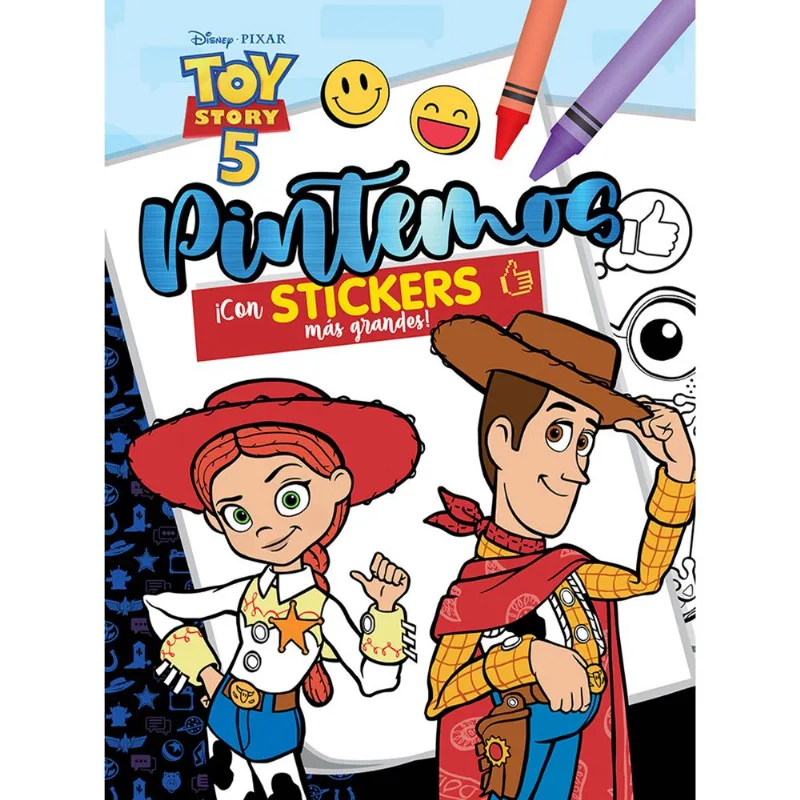 Libro Toy Story 5 pintemos con stickers