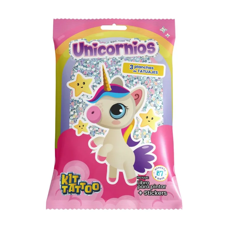 Libro Kit Tatoo unicornios