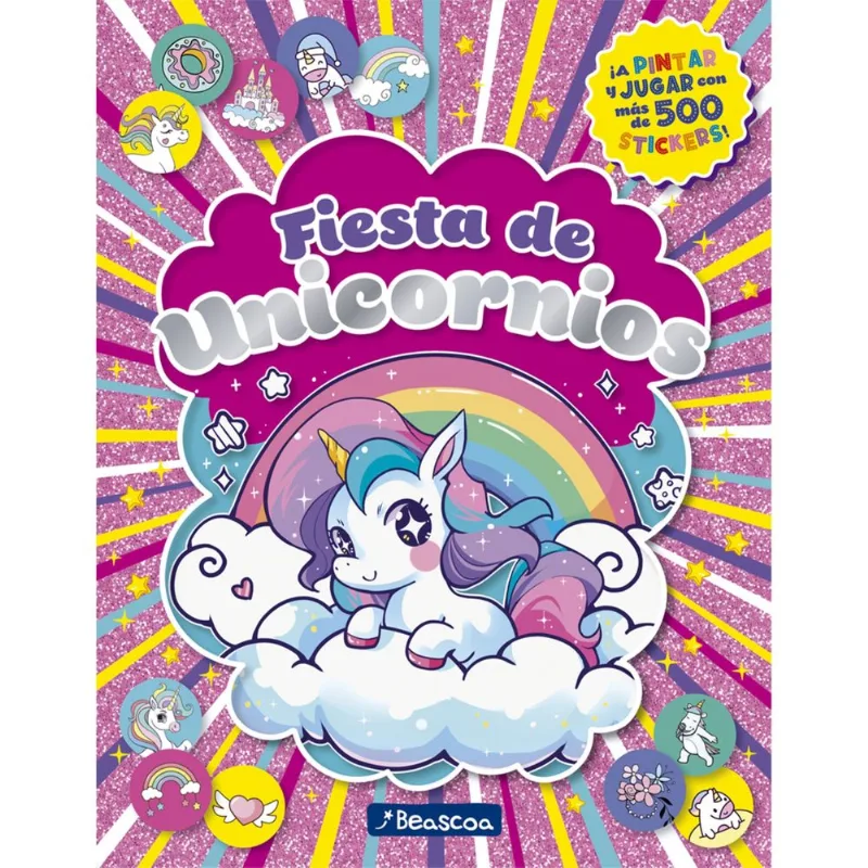 Libro Unicornios-Fiesta De Stickers