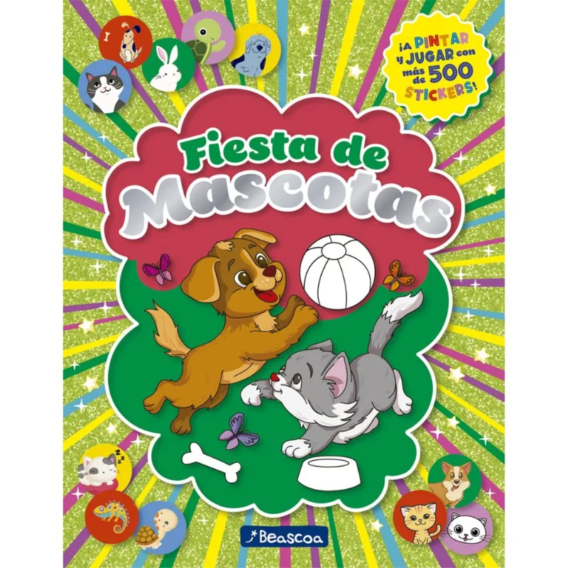 Libro Mascotas-Fiesta De Stickers