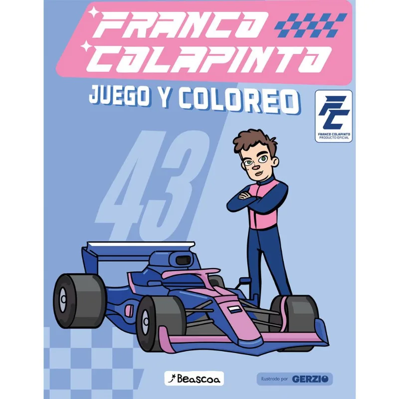Libro Juego y Coloreo - Franco Colapinto