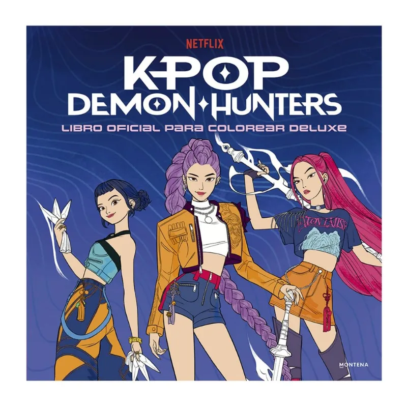 Libro Kpop Demon Hunters Libro Para Colorear