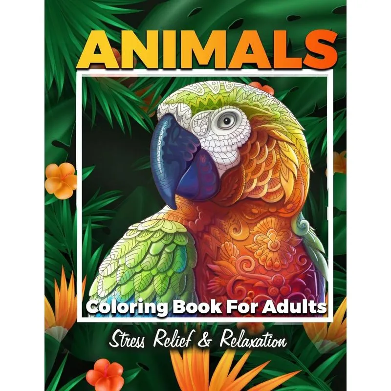 Animals Adult Coloring Book