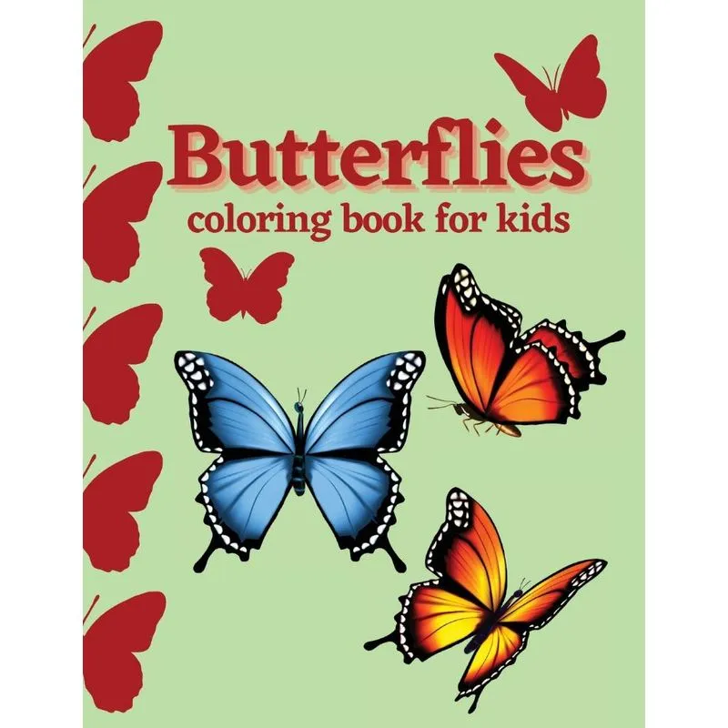 Butterflies coloring book for kids
