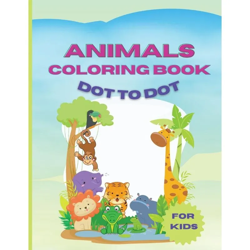 Animals Coloring Book Dot To Dot