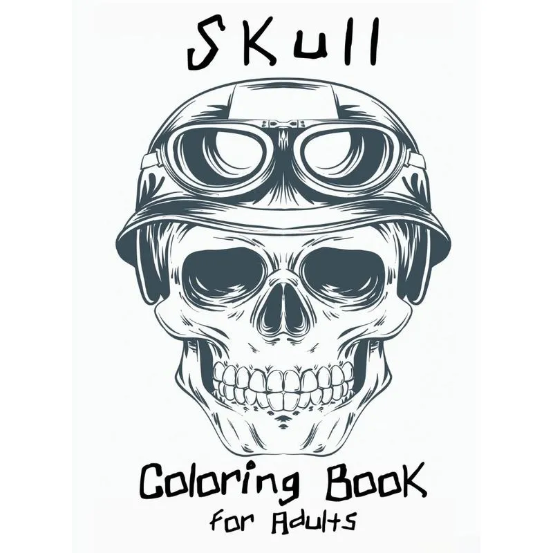 Skull Coloring Book for Adults
