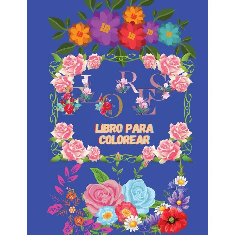 FLORES Libro para colorear