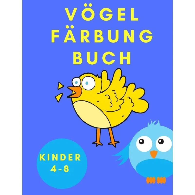 Vögel Färbung Buch Kinder 4-8