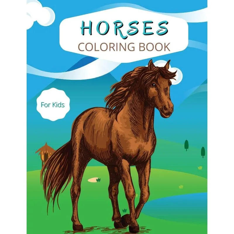 Horses Coloring Book
