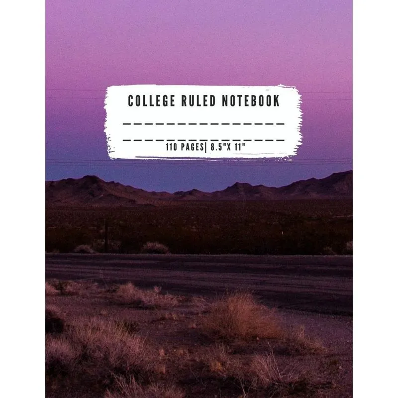 COLLEGE RULED NOTEBOOK