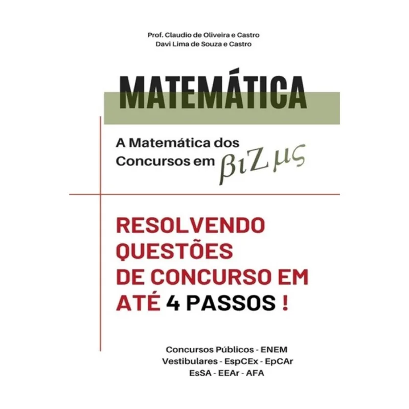 A matemática dos concursos em bizus