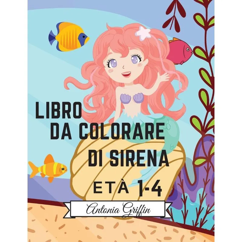 Libro da colorare sirena