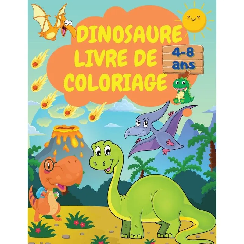 Dinosaure Livre de Coloriage