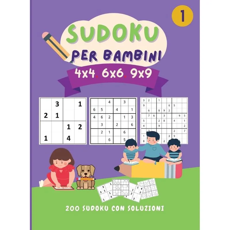 Sudoku per bambini 4x4 6x6 9x9