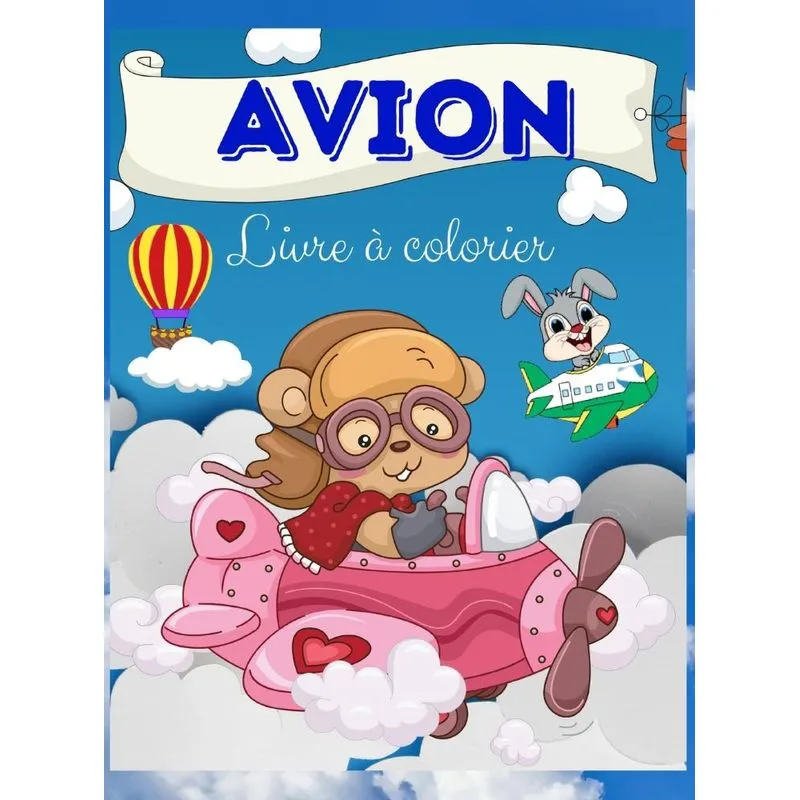 Avion Livre de coloriage