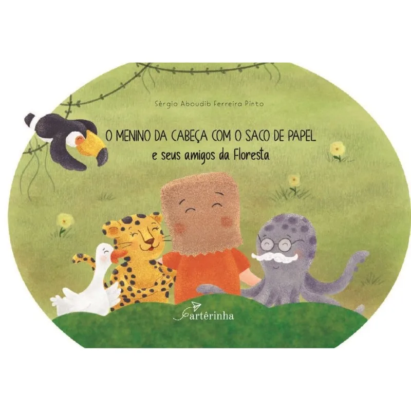 O Menino Da Cabeça Com O Saco De Papel E Seus Amigos Da Floresta