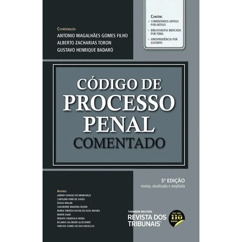 Código De Processo Penal Comentado - Capa Dura