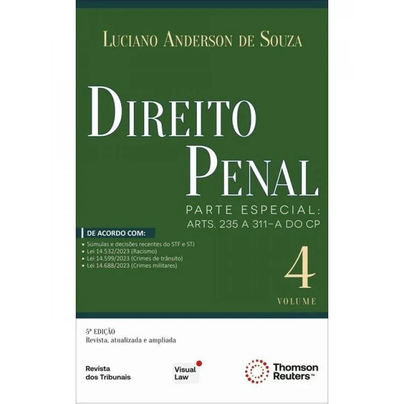 Direito penal - parte especial - arts. 235 A 311-A do cp - 2024 - vol. 4