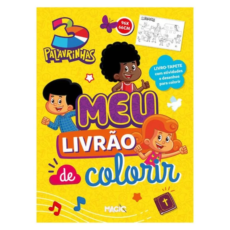 3 PALAVRINHAS - MEU LIVRÃO DE COLORIR (MAGIC KIDS)