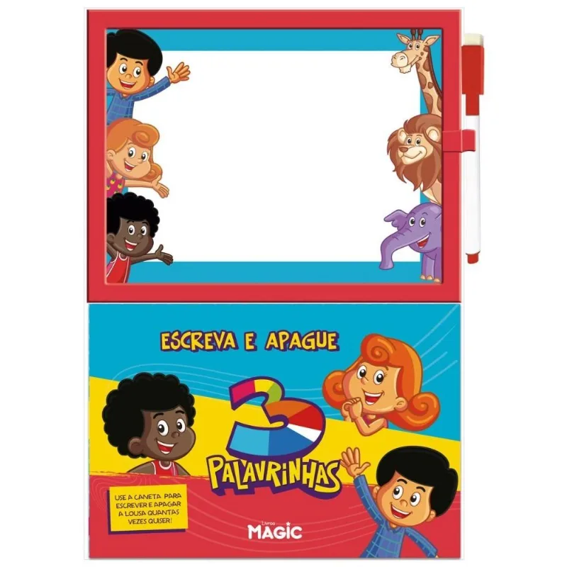 3 Palavrinhas - Escreva E Apague (Magic Kids)