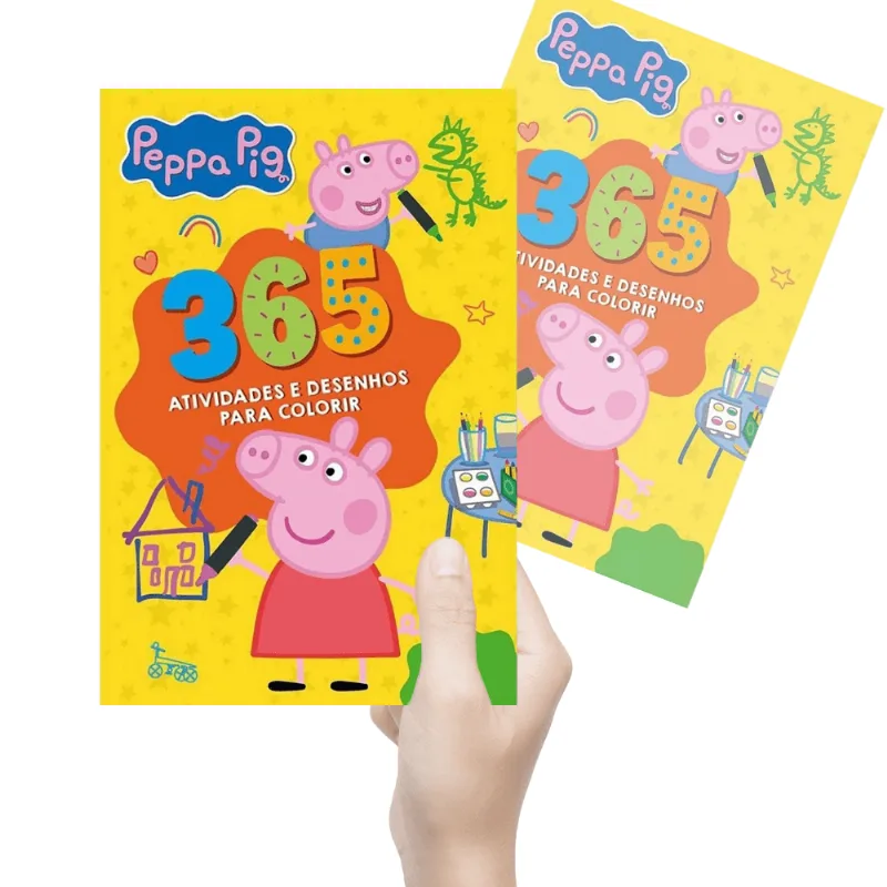 Peppa Pig Livro infantil 365 Atividades Com Desenhos Para Colorir