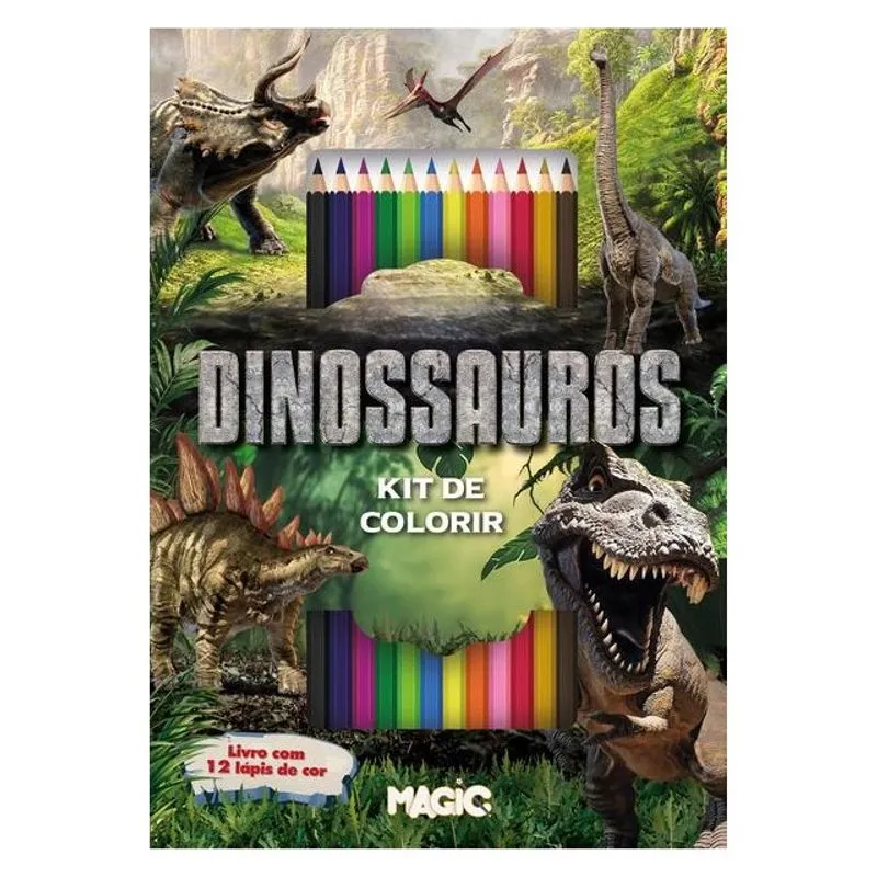 DINOSSAUROS KIT DE COLORIR