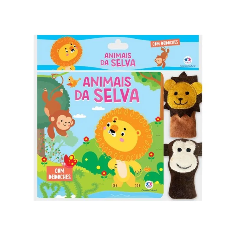 ANIMAIS DA SELVA - LIVRO COM DEDOCHE