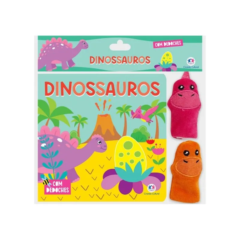 DINOSSAUROS - LIVRO COM DEDOCHE