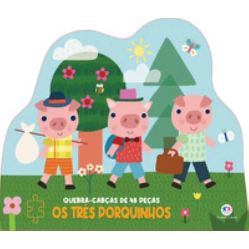 Os Três Porquinhos - Livro Com Quebra Cabeça