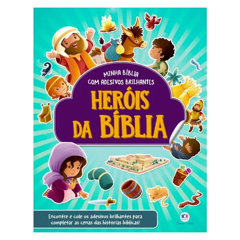 HERÓIS DA BÍBLIA - COM ADESIVOS BRILHANTES