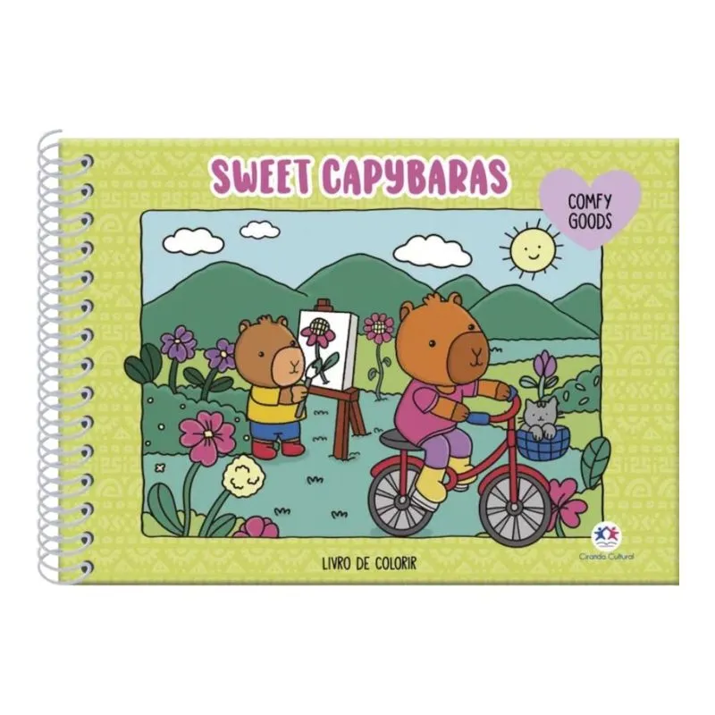 Livro Infantil para Colorir Bobbie Sweet Capybara 4208 Ciranda cultural - UN