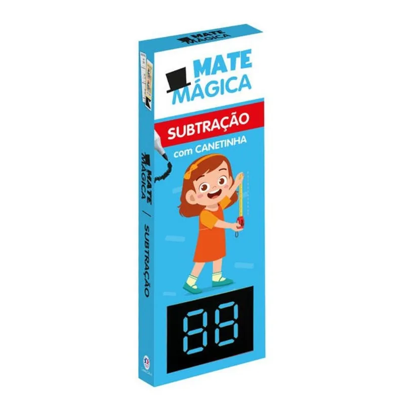 SUBTRAÇÃO - LIVRO INFANTIL DE MATEMÁTICA COM CANETINHA REUTILIZÁVEL - ATIVIDADES EDUCATIVAS