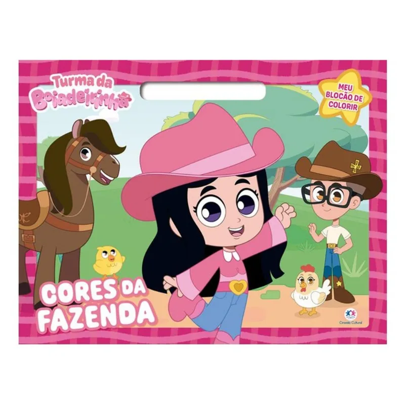 TURMA DA BOIADEIRINHA - CORES DA FAZENDA - MEU BLOCÃO DE COLORIR