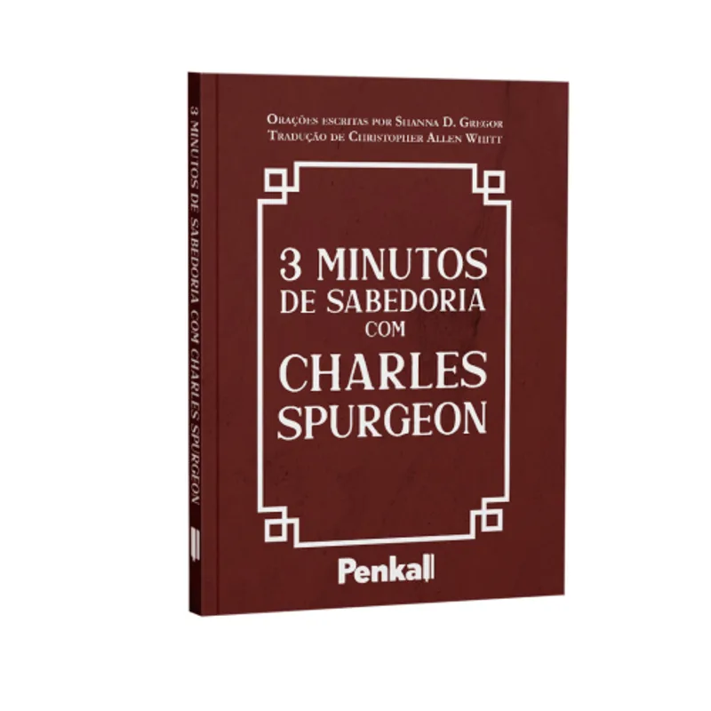 Devocional 3 Minutos de Sabedoria | Charles Spurgeon | Vermelho | Luxo