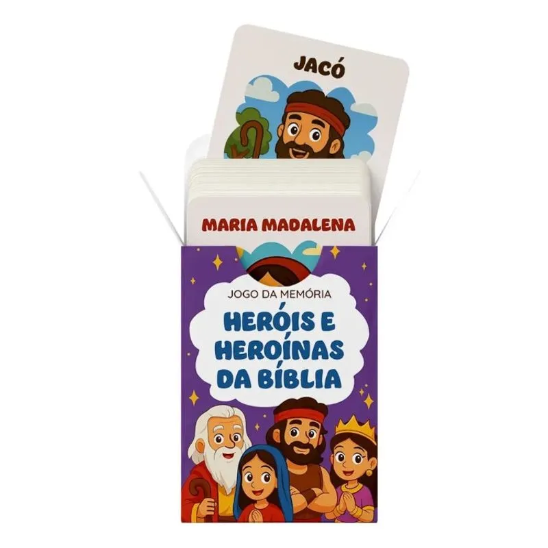 Jogo da Memória Heróis e Heroínas da Bíblia