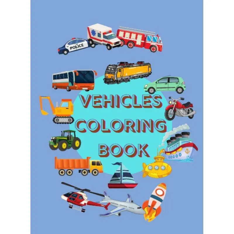 Vehicles Coloring Book